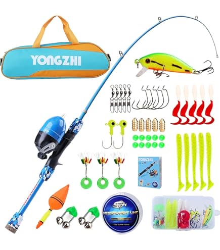 Angelset Für Kinder 3-10 Jahre - 1,5m Teleskoprute Mit 80+ Zubehör, Perfekt Für Anfänger