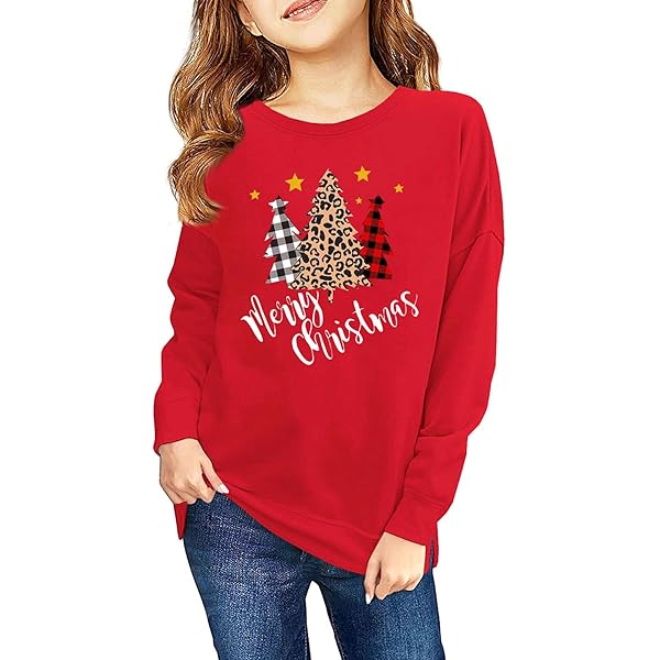 Maglione Natalizio Bambini 7-14 Anni - Felpa Lavorata A Maglia Con Stampa 3D, Morbida E Calda