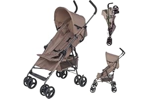 Cabino Buggy bis 22 kg Kinderbuggy klappbar buggy klein zusammenklappbar Sportwagen Faltbar Inkl. Sonnen- und Regenverdeck zusammenklappbar Multi-Sicherheitsgurt ab 6 Monate