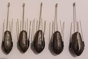 JOARDER Sea Fishing Gripper Weights with Long Tail, 5 Pack, 4oz 5oz 6oz 7oz 8oz 9oz