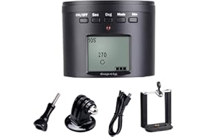 Suptig - Soporte de trípode para cámara de fotos, eléctrico 360 grados, cabezal trípode para iPhone, Samrtphone Cámara digital y Cámara de acción.