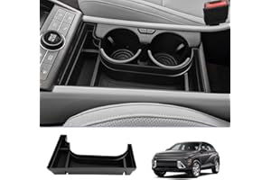 LUWU Compatible avec H-yundai Kona Elektro SX2 2024 2025 (EV Electrique) Bboîte de Rangement Accoudoir Central Boîte à Gants Porte-gobelets Organiseur Kona EV 2025 Accessoires