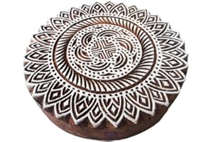 Royal Kraft 6 Inch Kreativ Drucken Stempel Groß Mandala Runden Design Großer Holz Blöcke