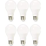 Amazon Basics Professional LED E27 Edison Screw Bulb, 75W equivalent, Warm White, Dimmable - Pack of 6