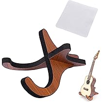 Supporto Ukulele In Legno - Stand Portatile Per Chitarra E Mandolino - Foto 10