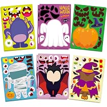 32 Bögen Halloween-Aufkleber Zum Selbergestalten – 8 Designs, Je 21x15 Cm, Für Partyspiele & Basteln