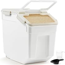 Kitchen Storage Container 22lb Rotating Grain Storage Container | 6 ...
