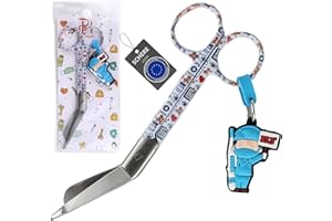 Ph Pro Heat Verbandschere Pflege für krankenschwester- Medizinische Schere aus Edelstahl - Erste Hilfe Schere mit Gravur – Verbandsschere Stumpfe Spitze.