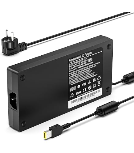 300 W 20 V 15 A Adattatore AC per Lenovo Legion 5 5i 5P 7 Pro 15 16 17 C7 S7 Y540 Y545 Y740, 300 Watt Slim Tip Gaming Laptop Caricatore di