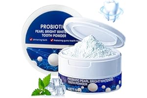 GELPRETTY Polvere Sbiancante per Denti 50g,Sbiancante Denti in Polvere,Rimuove Macchie da Caffè, Tè e Vinoe,Rinfresca l'Alito,Ideale per Sbiancamento Denti a Casa