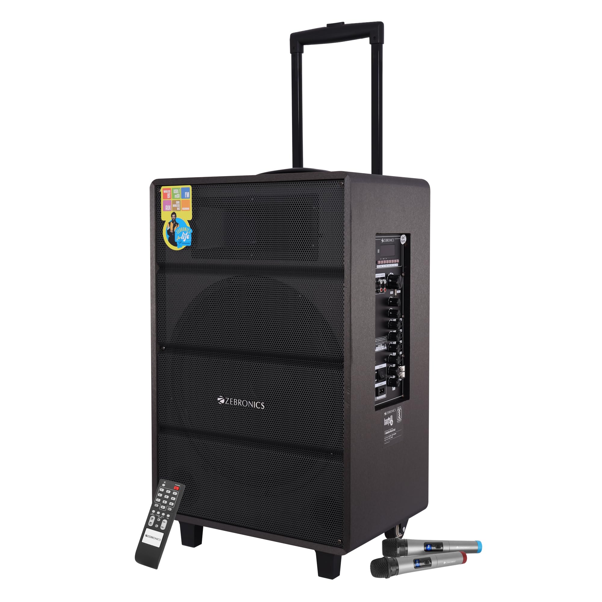 ZEBRONICS Banjo PRO Review: Powerful 120W Trolley Speaker with Bluetooth and More