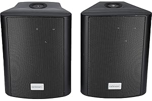 celexon Aktivlautsprecher-Set schwarz - 2X 30W - leistungsstarke Audio-Boxen - inkl Wandhalterung - Lautsprecher für PC, Büro, Meetingraum oder Schule