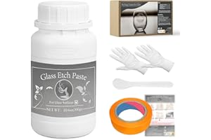 WAN2TLK Glass Etching Kit, 300 g, crema per vetro, per accessori fai da te, per creare bellissimi disegni sulle superfici