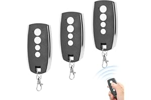 WEPAI Mando a distancia puerta compatible con King Gates STYLO2K STYLO4K bolígrafo, transmisor de radio 433Mhz, 4 canales pitidos de puerta de garaje y códigos rodantes (juego de 3)