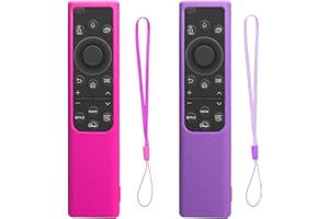 RYHX Juego de 2 Cubiertas de Control Remoto para Samsung Smart Solar Cell Remote 2021 2022 BN59-01357/01385/01265A, Cubierta de Control Remoto de Silicona Antideslizante a Prueba de Golpes antipérdida