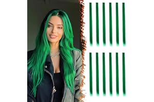 12 Piece Extensions a Clip Cheveux Couleur, BARSDAR 21 Pouces Extension Cheveux Clip dans les Extensions de Cheveux Rainbow Party Highlights Cosplay DIY Postiches Synthétiques Pour Enfants Femmes
