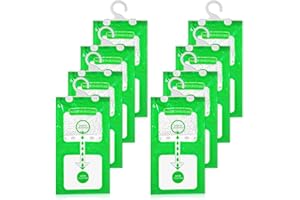 IXYDOR 8 Pack x 100g Bolsas Antihumedad Armarios Bolsas Absorbentes de Humedad para Armario Deshumidificador Armario Ropa Baños, Trasteros, Antimoho, Anti Humedad