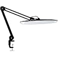 Neatfi XL 2,200 Lumens LED Desk Lamp with Clamp, 24W, 50CM Wide, 4 Level Brightness, 3 Light Modes, LED Desk Light for Office Works, Hobby, Reading, Craft Lamp & Monitor (CCT with Clamp, Black)