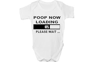 Print4U Poop Loading Funny Babygrow Babies Gift Boy/Girl Vest Babies