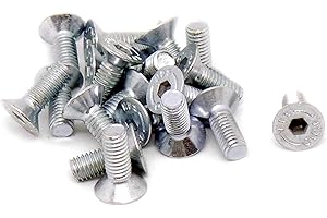SINGULARITY SUPPLIES M6 (6mm x 16mm) Hex Socket Countersunk Machine Screw (Bolt) - Steel (Pack of 20)