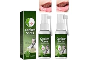 GETUE Mouth Ulcer Treatment Spray,Mouth Ulcer Treatment for Adults,Canker Sore Relief Treatment,Herbal Mouths Sprays for Ulcer Treatments,Dry Mouth Relief,Breath Freshener Spray（Pack of 2）