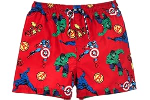Marvel Avengers Bermuda da Ragazzi, Pantaloncini da Bagno per Bambino, Taglie 4 ai 10 Anni