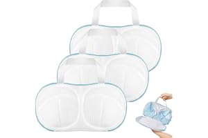 Set med 3 BH-tvättnät - för tvättmaskin - tvättnät