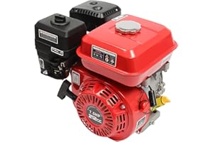 awolsrgiop 4-Takt 7,5 PS Benzinmotor, Leichtstartmotor Standmotor Kartmotor mit 20 mm Durchmesser, OHV Benzinmotor Benzin Wasserpumpe Motorpumpe für Booten, Go-Karts oder Wasserpumpen