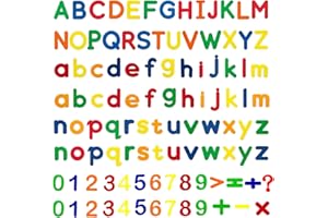 DTGECD 105 Pcs Magnetic Letters And Numbers For Children, Magnetic Alphabet Letters, 26 Uppercase And Lowercase Letters And Mathematical Symbols, Children'S Preschool Learning Counting And Spelling Toys