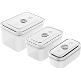 Zwilling Fresh &amp; Save Vakumlu Saklama Kabı Seti S/M/L Yarı Şeffaf-Gri