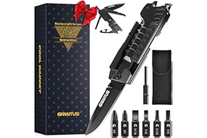 GIRIAITUS Gifts for Men Dad Husband, Multitool 17in1 Unique Birthday, Christmas Gifts, Cool Gadget, Camping Accessories, Cool Gadget Gift Idea for Birthdays, Stocking Fillers for Men