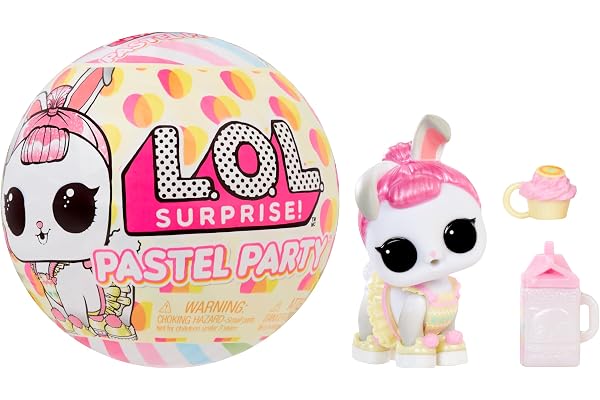 L.O.L. Surprise! Pastel Party Hops Tot - 1 Poupée et 6 Surprises, avec de Mignons Vêtements et Accessoires sur Le Thème du Printemps, Collectionnez Les 2 Poupées, À Partir de 4 Ans