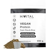 Vegan Protein 990 g for 1 month of treatment. 24 g of Protein per day | Natural protein based on pea isolate and rice concent