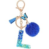 MWOOT Name Initial Letter Keychain