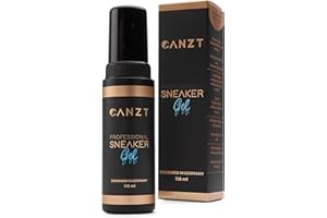 Canzt Professional Sneaker Gel Il gel premium per la pulizia delle scarpe con spazzola per l'uso in movimento - Pulire scarpe da ginnastica e scarpe in modo efficace e delicato