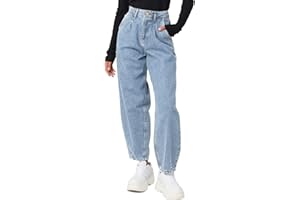 Vetinee Mom Jeans High Waisted Stretch Tapered Baggy Jeans for Women