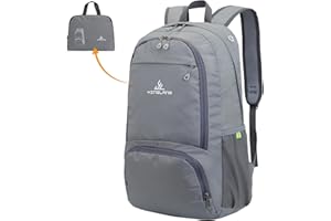 YOODI Bagage Cabine 45x36x20 Easyjet, 32L Sac à Dos Pliable Ultra Léger Sac à Dos de Voyage Étanche Sac à Dos de Randonnée Sac à Dos avec 3D Air Mesh Sac à Dos de Cyclisme