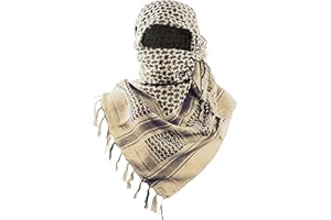 Luxns Militär Shemagh Taktische Wüstenschal - 100% Baumwolle Keffiyeh Schal für Herren und Damen