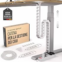 Premio canalina passacavi scrivania senza forare - Cable