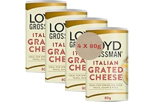 HUBSIDIA Grated Cheese Bundle with 4 x Italian Grated Hard Cheese 80g