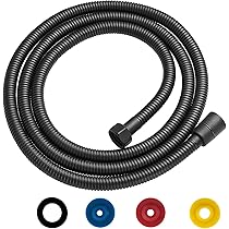 EMKE Brauseschlauch 2 Meter - Edelstahl Flexibler Duschschlauch 1/2 Zoll Anschluss