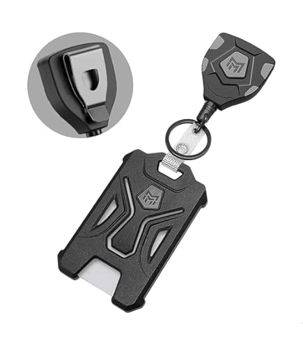 Porte-clés Rétractable Avec Mousqueton Et Clip Pour Badge, Différentes