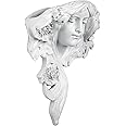 Design Toscano Le Etoile French Greenman Wall Sculpture Planter Pocket, 38 cm, Polyresin, Antique Stone