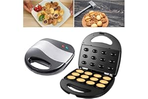 LEMBRD Electric Walnut Cake Maker Waffle Makers, Walnut Cookie Mold Maker, Automatic Mini Nut Machine Baking Tool For Kitchen, Toaster Electric Grill Baking Machine, Walnut Baking