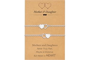 BOCHOI Bracciale sorella Bracciale abbinato al cuore Braccialetti dell'amicizia per la migliore amica Tees Girls Regalo per le relazioni familiari