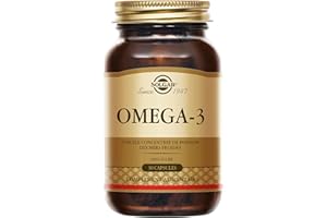 Solgar Omega 3 - Cardiovasculaire - Acide Gras essentiel pour l'organisme - Formule concentrée - Complément Alimentaire - Flacon de 30 capsules