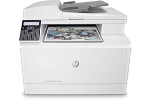 ‎HP HP Color LaserJet Pro M183fw Multifunktions-Farblaserdrucker (Drucker, Scanner, Kopierer, Fax, WLAN, LAN, Airprint) 16 Seiten/Min, weiß
