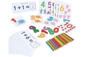 KUKUTrue Giocattolo Montessori 3 4 5 Anni, Giochi Matematici, Giochi Bambina 3 Anni, Giochi Educativi 3 Anni, Regalo Bambino Bambina 3–5 Anni