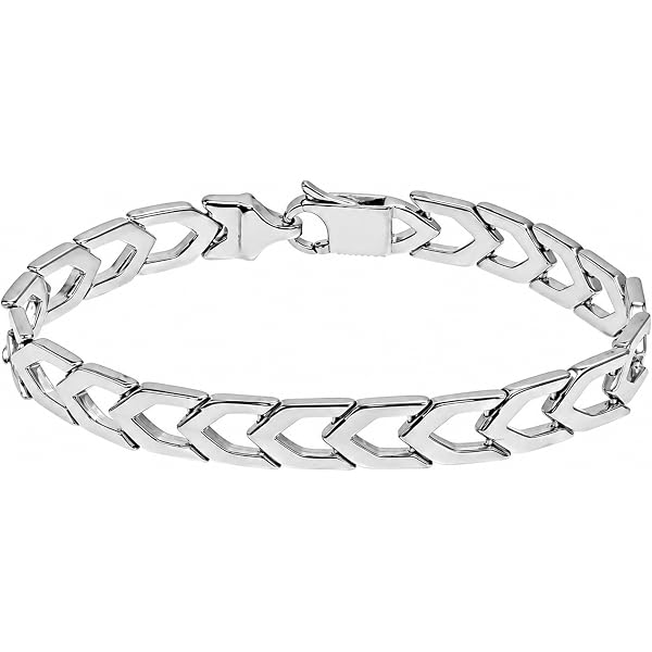 925 silver メキシコ sterling ユニセックス　シルバー Buy sylvexia 925 Sterling Silver ID Bracelet for Men Cuban Link