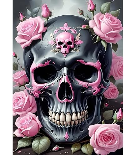 Auremi Gothic Rose Diamond Painting Kits For Adults, 5D Halloween - View #12